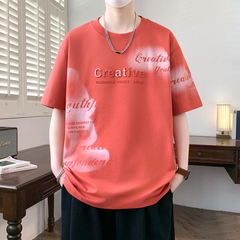Men s Letter Print Casual T-Shirt