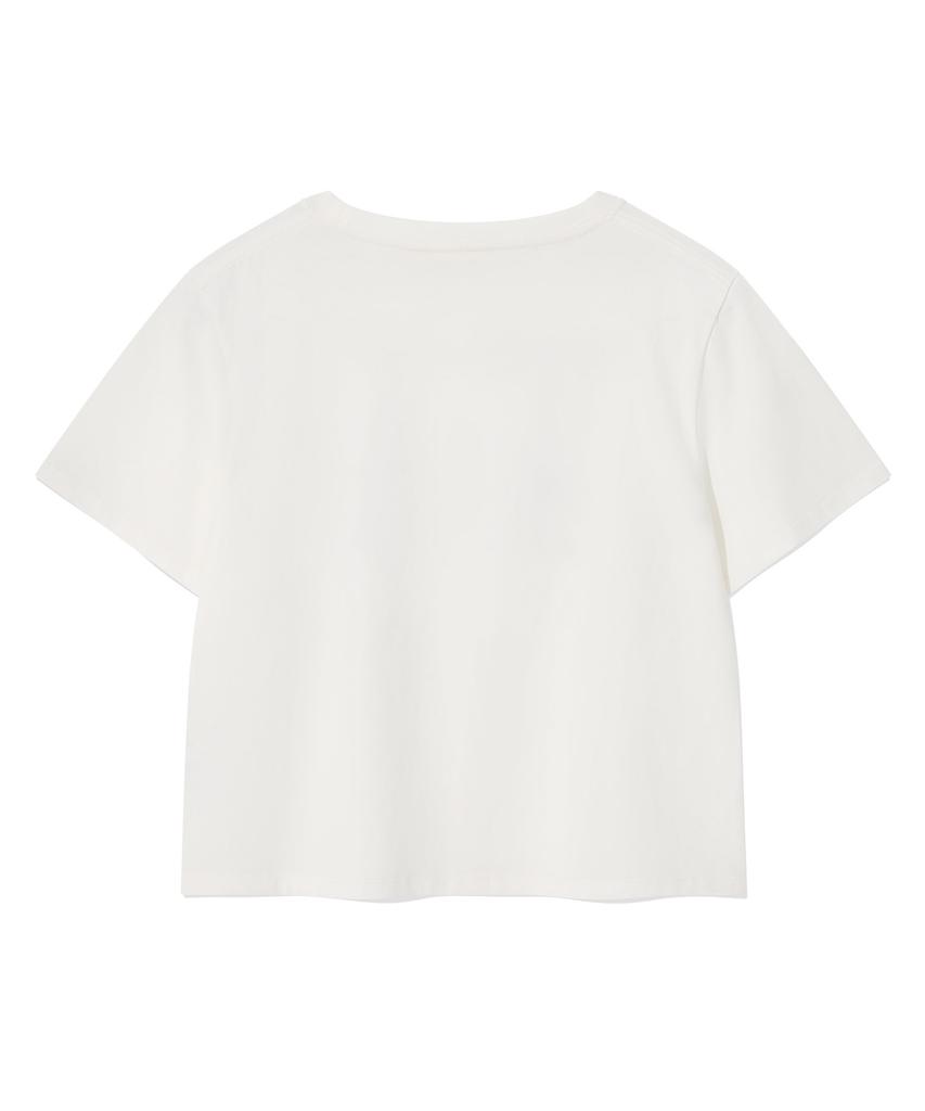 COVERNAT WOMAN [Covernat X Lemango] Women'S Graphic Crop T-Shirt Off White