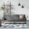 Vidaxl Foldable Sofa With Armrests, Dark Grey, Upholstered