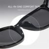 0 -0.5 -0.75 To -6.0 Transparent Frame Night Vision Lens Myopia Sunglasses Women Men Square Prescription Spectacles