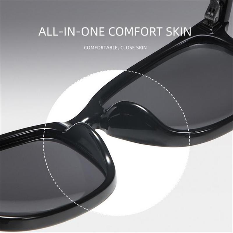 0 -0.5 -0.75 To -6.0 Transparent Frame Night Vision Lens Myopia Sunglasses Women Men Square Prescription Spectacles