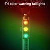 Traffic Light Bicycle Taillight 3 Colors USB Rechargeable MTB Road Mountain Bike Cartoon Sausage Mouth Night Riding Warning Rear Lamp