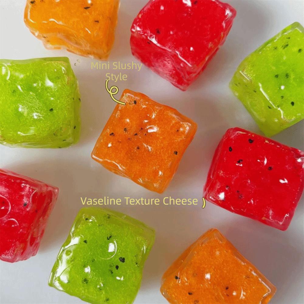 Slow Rebound Cheese Squishy Simulation Sensory Fidget Ball Slushy Squishy Toy Student Prize