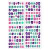 181 English Letters, Numbers & Symbols Label Stickers (4 Sheets) for Student Diaries & Collages