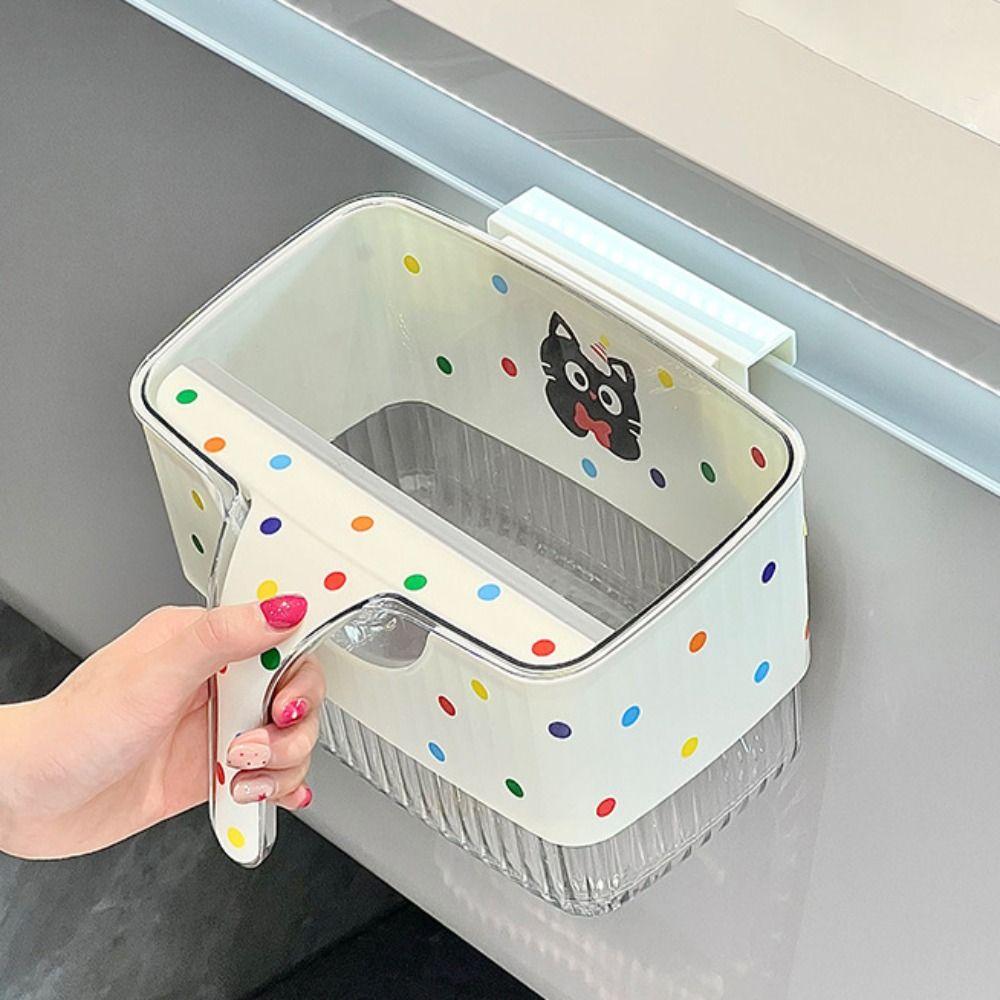 Large Capacity Waste Trash Can Wall-Mounted Food Waste Toilet  Household Cleaning Tools