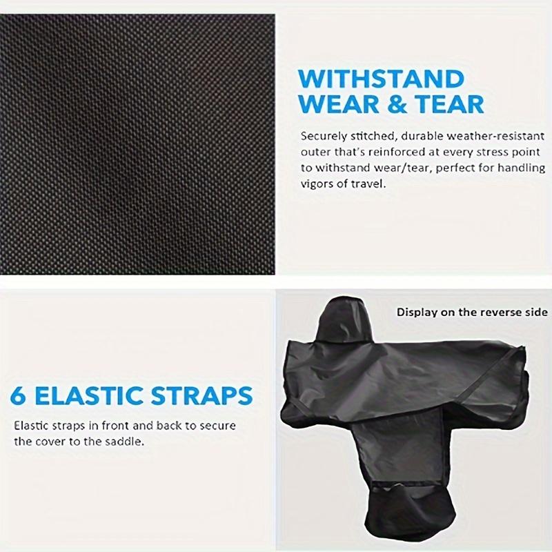 Tack Waterproof Protective Storage Cover, Western Saddle Dustproof Thickened Design, Comprehensive Protection Durable Equipment