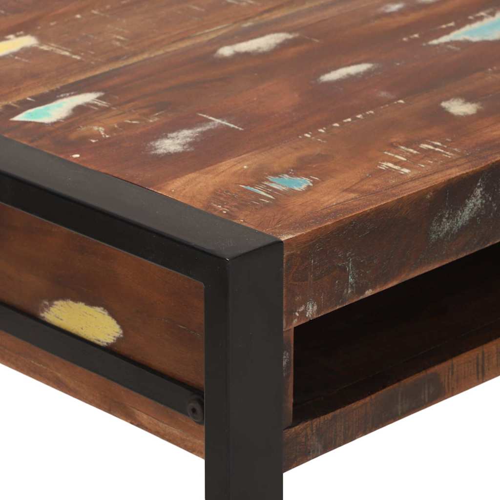 Makeup Table Multicolored 100 x 50 x 75 cm Solid Reclaimed Wood