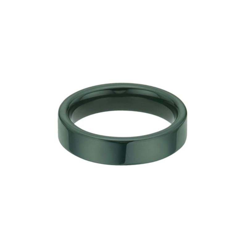BE/GINS La ligne Green Ceramic Band Ring