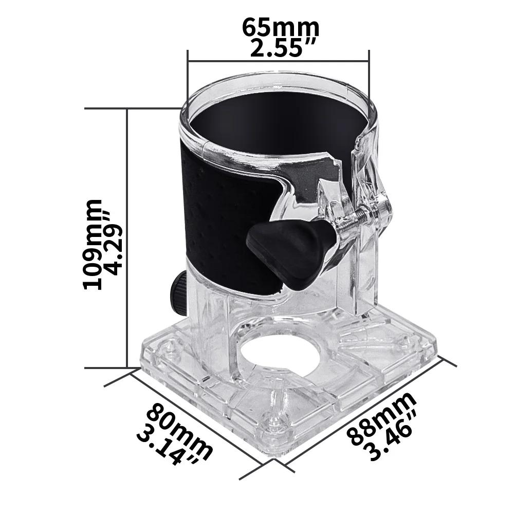 Woodworking Circle Cutting Jig for Electric Trimming Machine Wood Router Milling Circle Slotting Base DIY Tools with Scale Fence