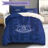 Everton Logo  Pattern Bedding Quilt Set Quilt Cover Pillowcase Home Decoration Birthday Gift (1 * Duvet Cover + 2 * Pillowcase, Without Core)