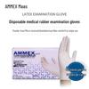 Aimas Powder-Free Latex Examination Gloves - Thickened and Food Safe