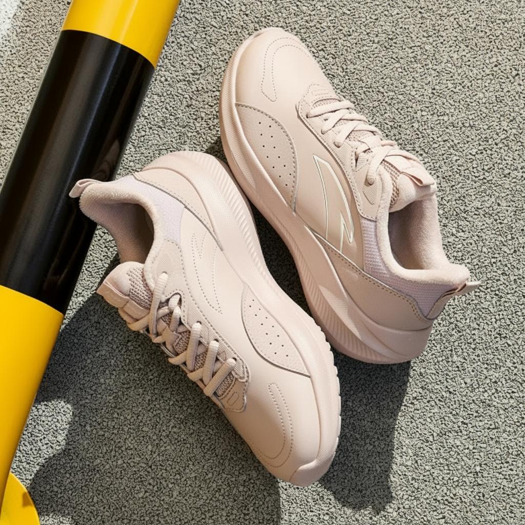 Anta Simple Comfortable Versatile Durable Waterproof Non-Slip Low-Top Casual Running Shoes Women Sneaker 922525506F-15