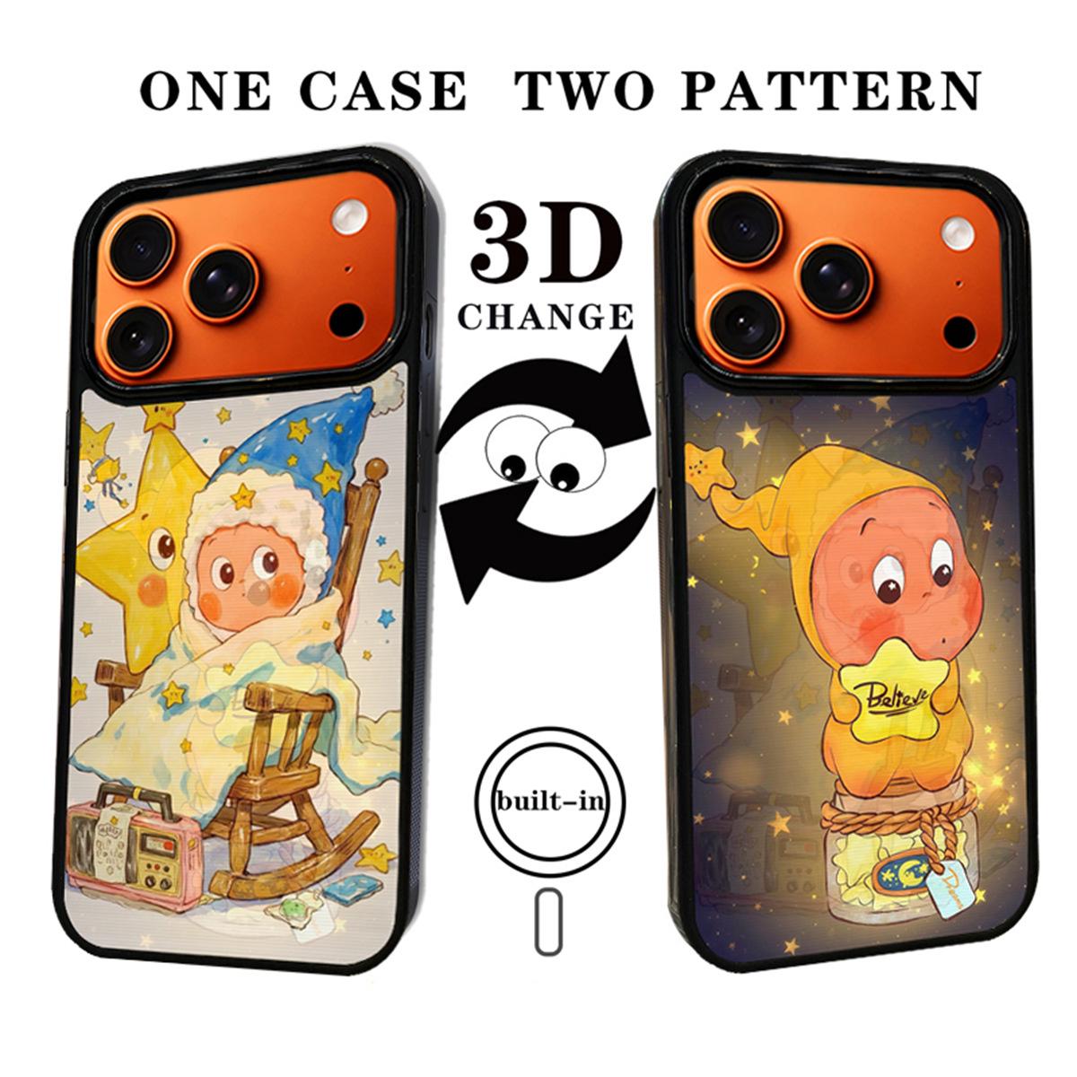 

3D Magnetic Star Man Case for iPhone 14/13/11/17/16/15 PRO MAX iPhone 16E