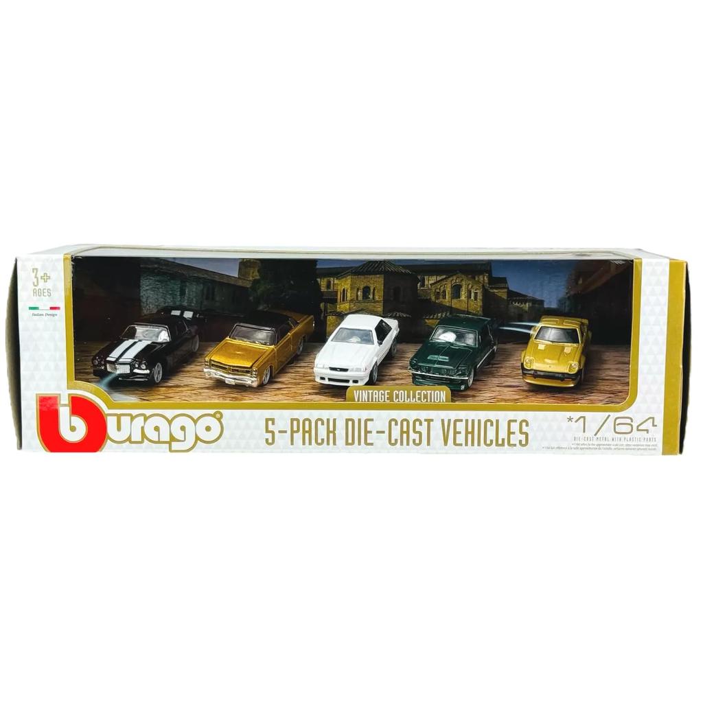 Bburago Vintage Collection Set of 5 Mini Car Diecast Car Finished Product VA 1/64 18-59150