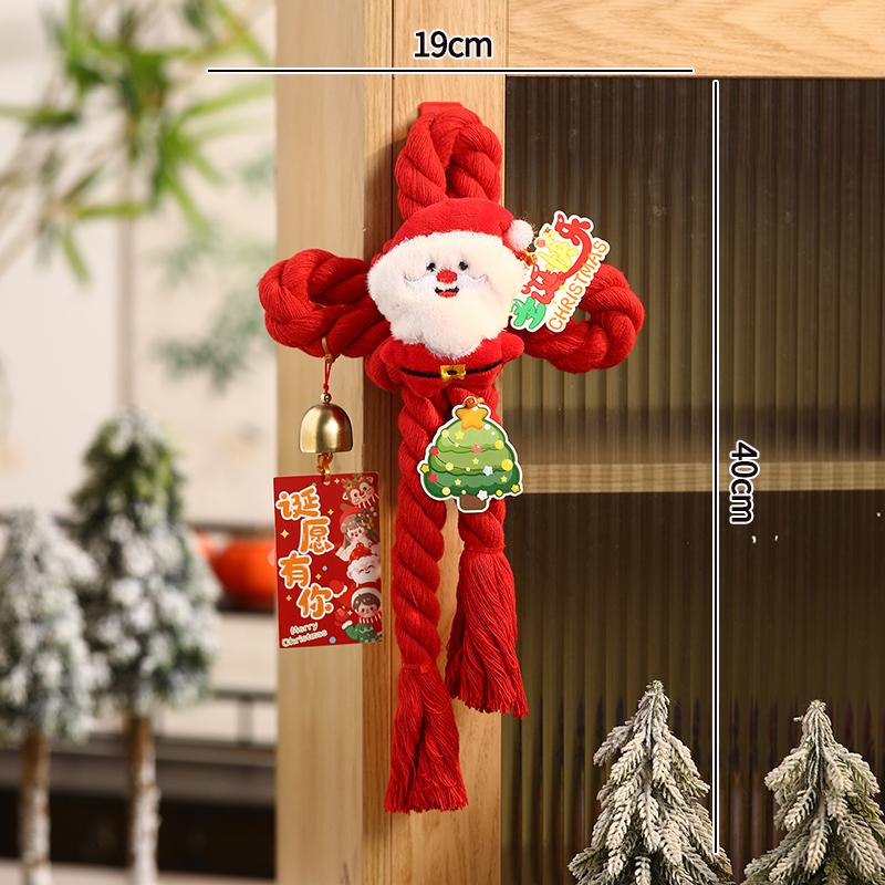 Hand Woven Christmas Tree Ornament Finished Crochet Christmas Tree Christmas Gift for Women Girls Desk Accessories