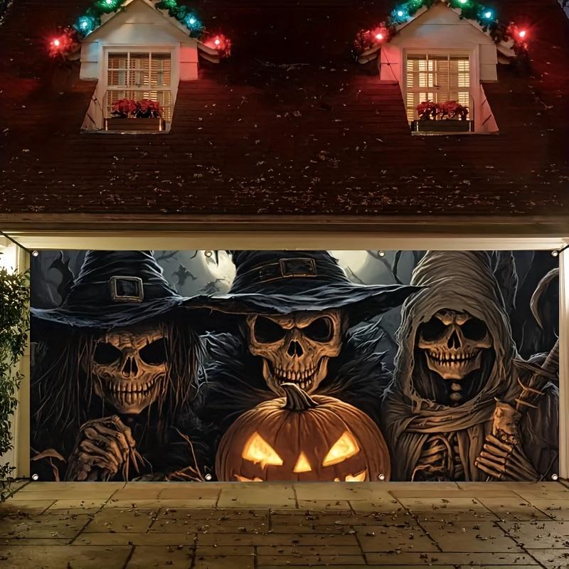 2D Plane, 2D Curtain Banner, 2D Flat Banner, 1-piece Installation for the Horror Halloween Garage Background Wallzyc