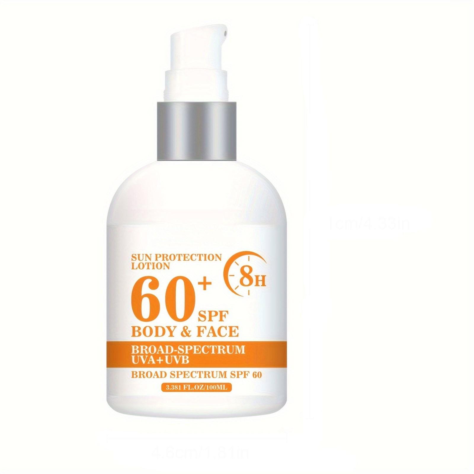 

УФ-лосьон для лица и тела SPF60PA+ Водостойкий УФ-увлажняющий освежающий лосьон 100 мл One Size белый