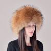 Fox Hair Hat Winter Women's Fur Hat Warm Ear Protection Princess Bun Hat