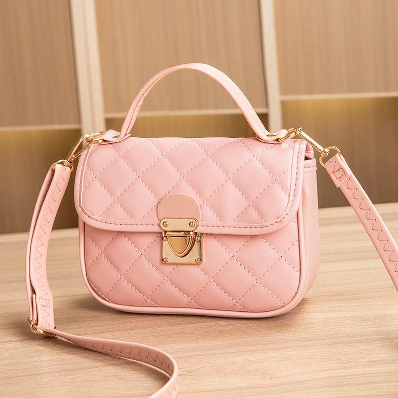 Bag Women's New Trendy Bag Women's Texture Versatile Messenger Bag Fashionable Retro Diamond Square Bag Women
