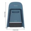 Navy Blue Mini Dustpan Brush Set 2 Types Of Brush Heads Small Dust Pan  For Kitchens