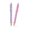 PATIKIL Valentine Ballpoint Pen Set of 2 for Women, Medium Point 1.0mm, Black Ink, Glitter Ballpoint Pen, Metal, Knock Type, For Journaling,