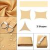 Shade Sail Sun Canopy Rectangle Sand Uv Block Sunshade For Backyard Outdoor Deck