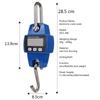300kg Portable Electronic Hanging Scale Stainless Steel Crane Scale Digital Heavy Duty Hanging Hook Scales