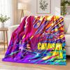 Chainsaw Man Flannel Throw Blanket Soft Warm Cozy For Sofa Bed Indoor Home Bedroom Use