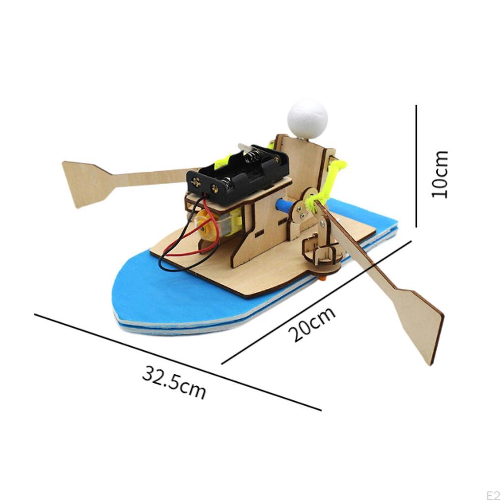 Rowing Electricity Model Physical Scientific Experiment Set DIY Toy Easy to Assemble Fun Physics