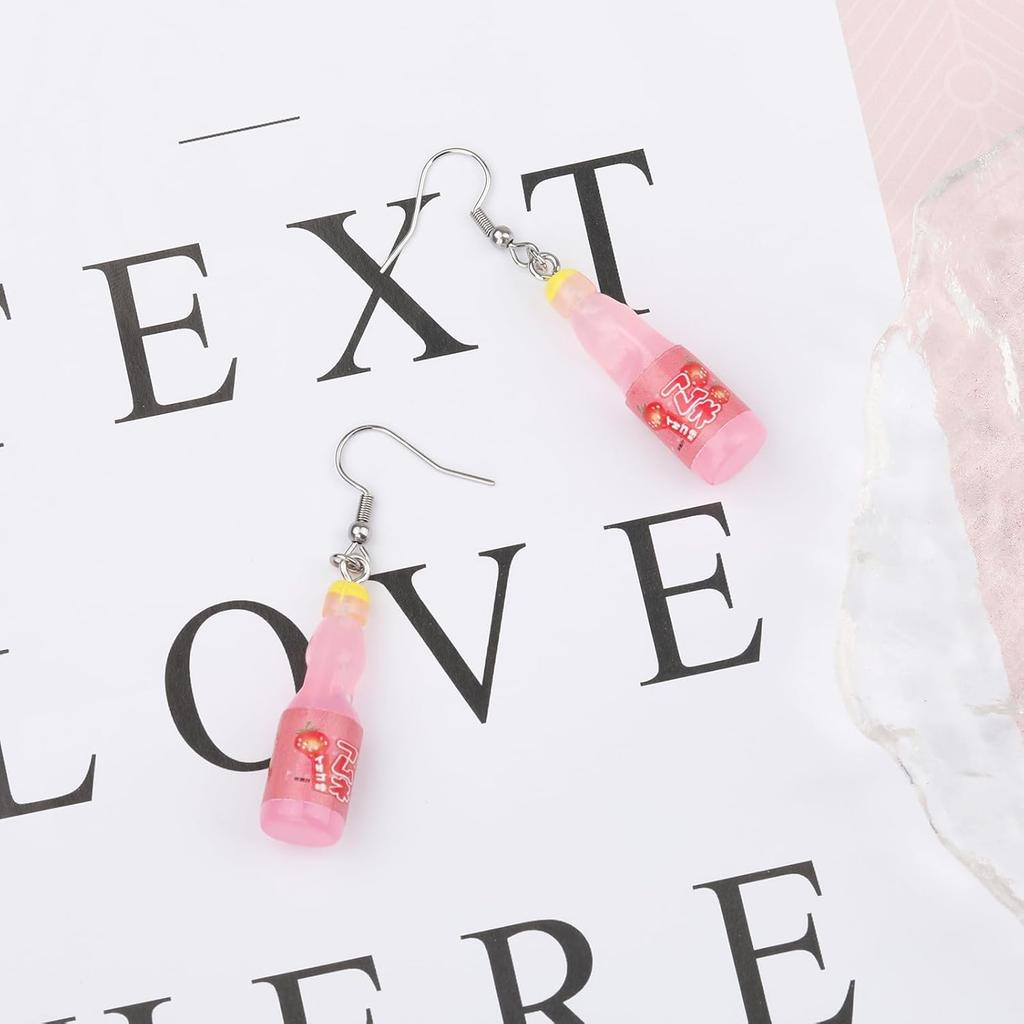Korean-Pop Earrings Soda Pop Music Matching Birthday Party Friendship BFF Gifts For Fans Decor Halloween Outfits
