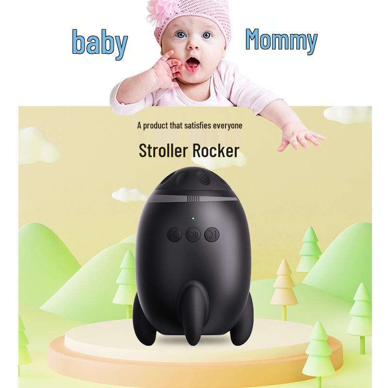 Přenosné elektrické houpadlo pro kočárek a zklidňovač bílým šumem