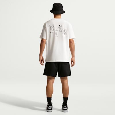 Nike Sportswear T Shirts Men's Sail White Crew Neck Moderate