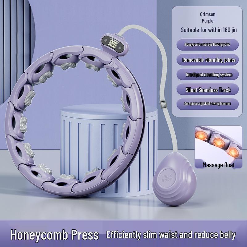 Song Yi Adjustable Weighted Hula Hoop with Smart Massage for Men & Women - Abdominal Tightening & No-Drop Design