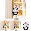 Plush Panda Toy Keychain With Soft Short Plush For Girls Gift Collection