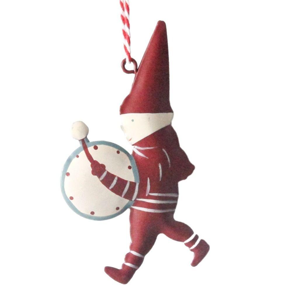 

NEW Nordic Christmas Hanging Decoration Iron Art DIY Hang Pendants Double-sides Craft Xmas Tree Ornament Party Supplies