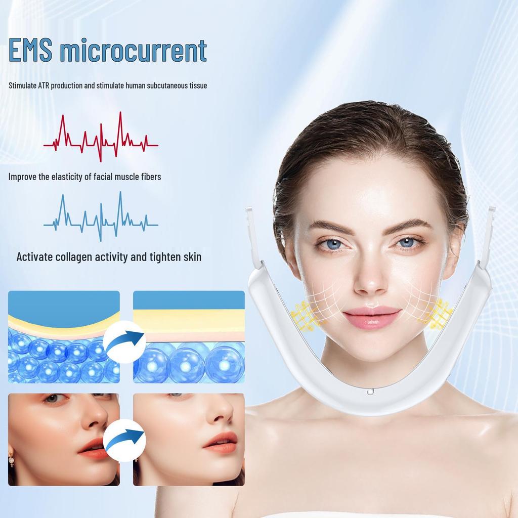 EMS Facial V-Line Massager: Microcurrent Lifting Beauty Mask
