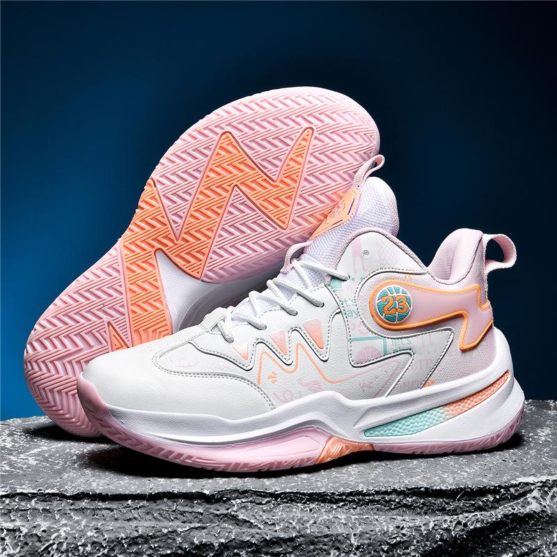 Men's and women's sports shoes basketball shoes mandarin duck large size student training actual combat cement basketball shoes Basketball