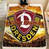 1 Stück Dynamo Dresden Benutzerdefinierter Name Gemustert Flanell Decke Geeignet Für Alle Jahreszeiten Für Heimdekoration Wärme Und Komfort Geschenke Feiertagsgeschenk