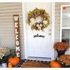 Artificial Wreath with Pumpkins , Autumn Wreath Harvest Day Wreath for Front Door Garden Thanksgiving Holiday Decoration