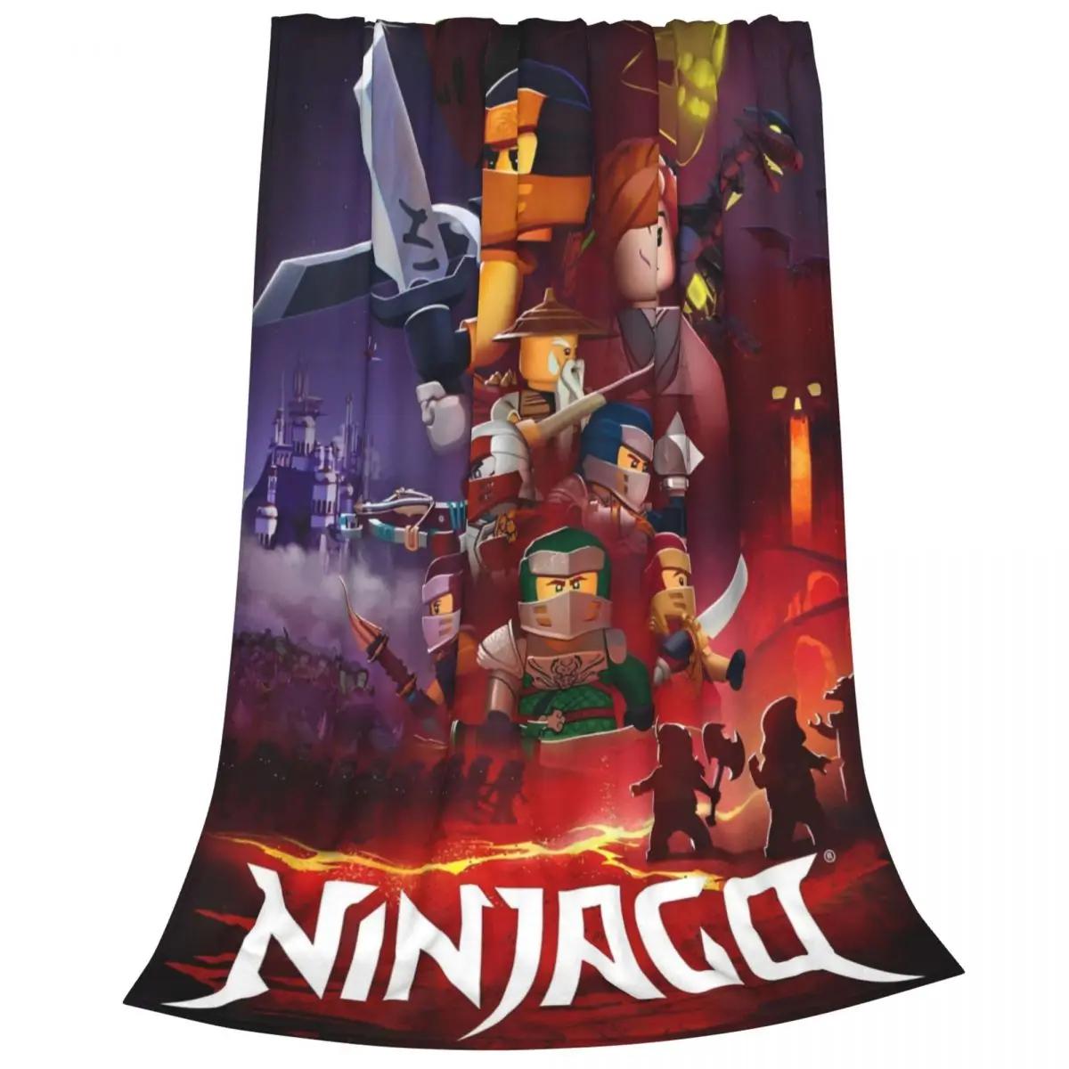 

Плюшева ковдра-плед N-ninjagos з коралового флісу Ковдри для ліжка, дивана Надзвичайно м яка покривало 50x60in