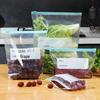 Food Grade Self-Sealing Storage Bags - Slide Lock, Fresh-Keeping Plastic for Household & Refrigerator Use