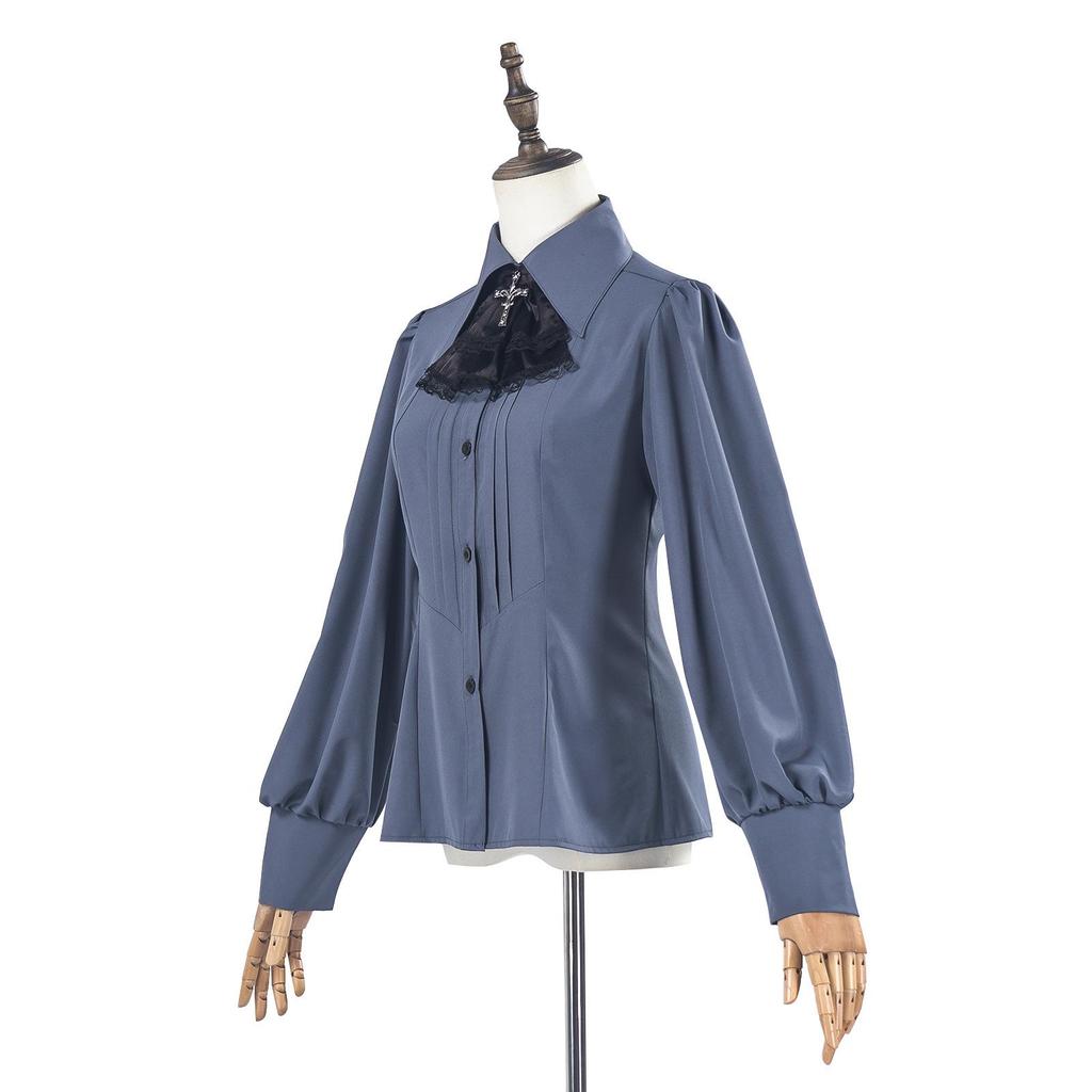 2024 Gothic Steampunk Victorian Shirt: Medieval Carnival Costume Top