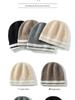 Women's Color Block Cashmere Knitted Beanie - Warm Ear Protection for Autumn and Winter