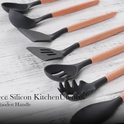 Kitchen Cooking Tools Non-toxic Cooking Baking Tools Utensils Spatula Spoon Scraper Brush Spade Egg Beater Turner Silicone