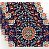 1PC Linen Table Mats,Traditional Ramadan Pattern,Rectangle Placemats for Dining & Coffee Tables