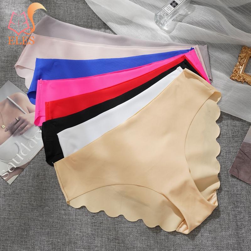 

S-2XL Women Ladies Seamless Underwear Briefs Comfortable Panty Low-Rise Girls Women Panties Female Soft Underpants S білий