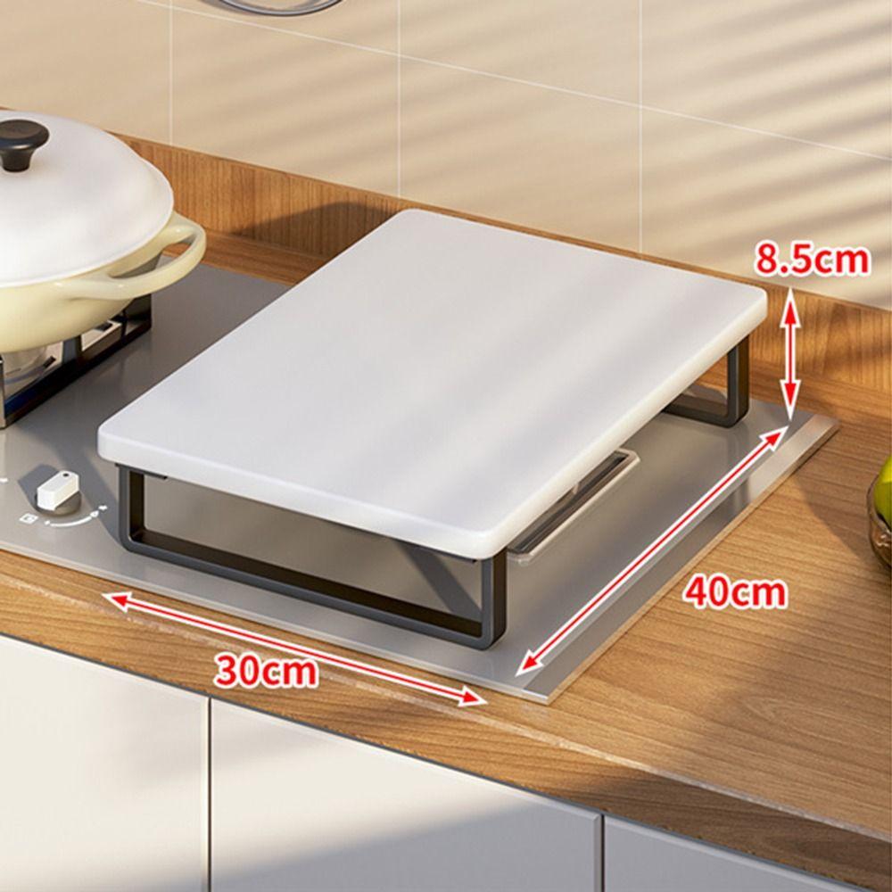 Extra Storage Kitchen Counter Rack Stackable Anti-Slip Cabinet Spice Shelf Large Load Bearing Space Saver Countertop Organizer