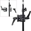 Multi Functional Dual Head Grip Swivel Clamp Head Holder Bracket Mounting Adapter Compatible for Light Stand,Extension Boom Arm and Photography Studio