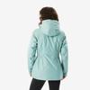 DECATHLON SH500 QUECHUA Solid Colour Snow Trekking -10 Degree Warm Waterproof Hooded Jacket Women's Turquoise Colour
