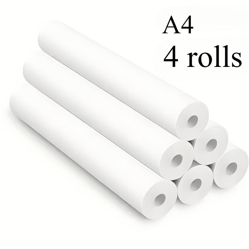 2/4 Roll A4 Quick-drying Heat-sensitive Paper, Suitable for Portable Printers - Thicker, Clearer Fonts, High Quality